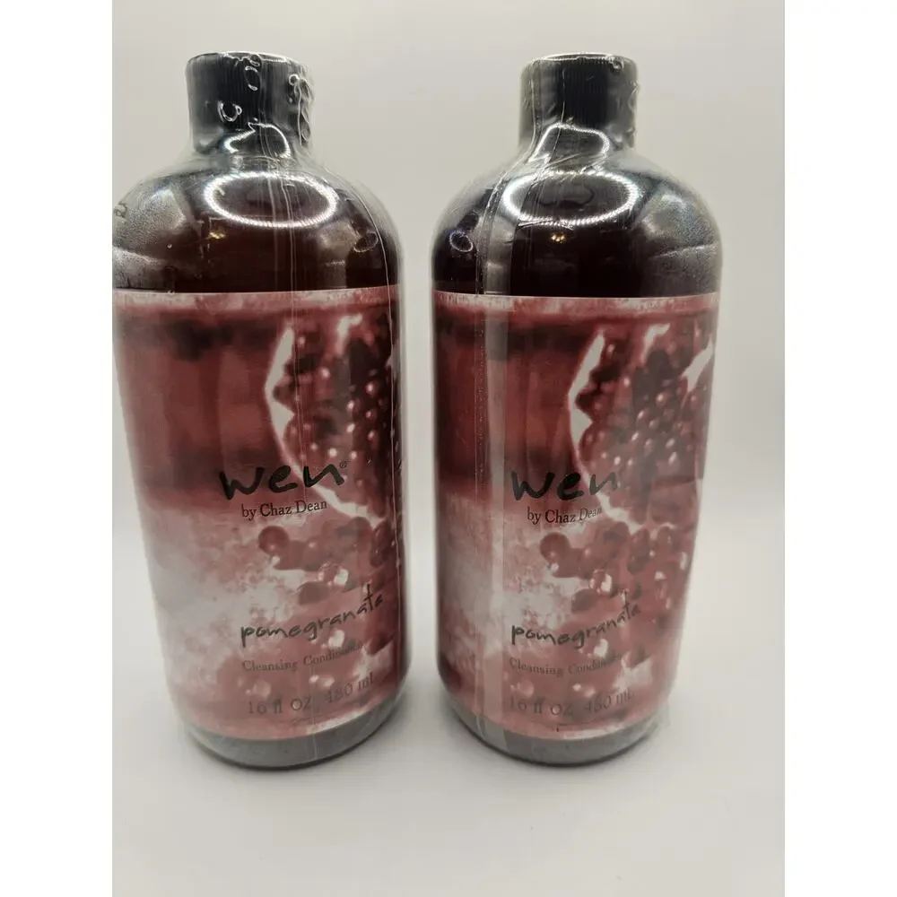 Wen Cleansing‎ Conditioner 16oz POMEGRANATE Chaz Dean Set Of 2 With Pump